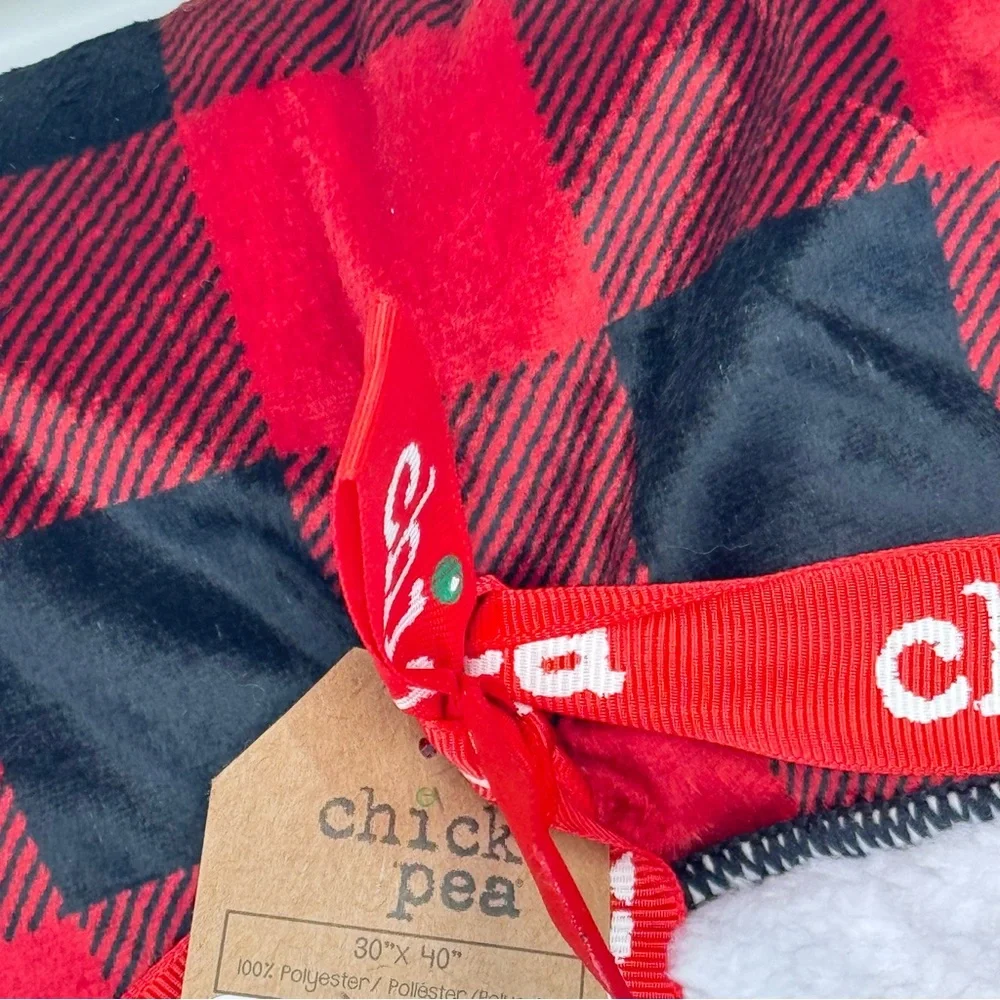 NEW Chick Pea Plaid Christmas Baby Blanket